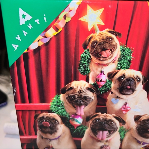 Merry Pug-Mas Christmas Holiday 300 Oversized Piece Jigsaw Puzzle Pug Dogs Ceaco - Picture 3 of 16